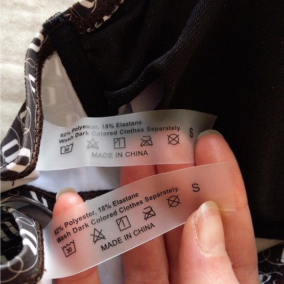 Small Brown Patterned Bikini Set - Picture 4 of 4